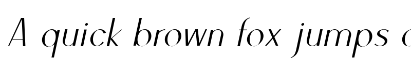 Preview of Ben Thin Italic