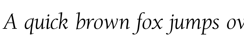 Preview of BergmannOldStyle RegularItalic