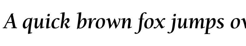 Preview of BerkeleyOldStyleEF Bold Italic