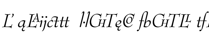 Preview of Bernhard Modern Extension Italic