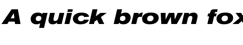 Preview of Berthold Akzidenz Grotesk Bold Extended Italic