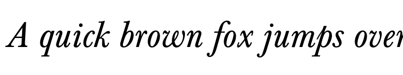 Preview of Berthold Baskerville Italic