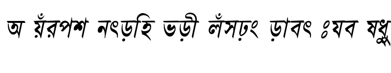 Preview of BhagirathiMJ Italic