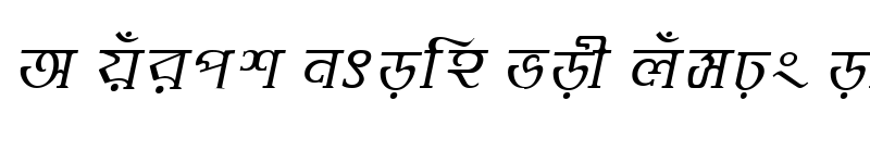 Preview of BhairabMJ Italic