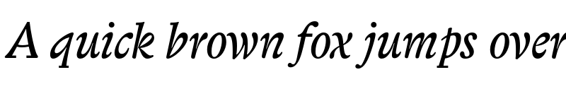 Preview of Biblon ITC Std Italic