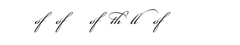 Preview of Bickham Script Ligatures Regular