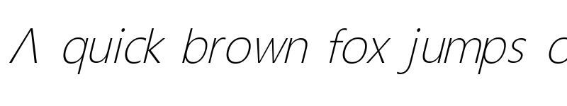 Preview of Bisix Light Italic