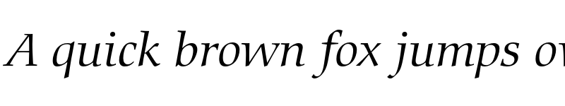 Preview of Bitstream Carmina Light Italic