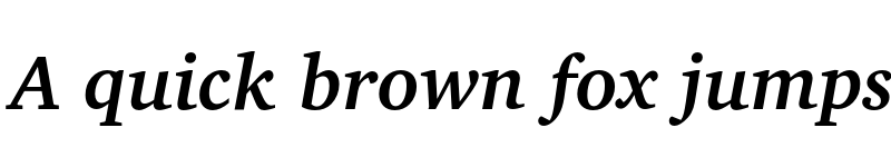 Preview of Bitstream Charter Bold Italic