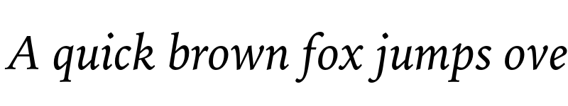 Preview of Bitstream Iowan Old Style Italic