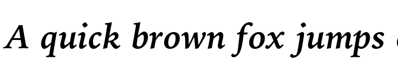 Preview of Bitstream Iowan Old Style OSF Bold Italic