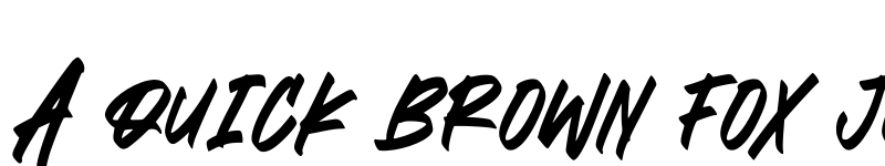 Preview of BLACK BRUSH Italic