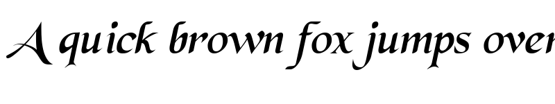 Preview of BlackChanceryItalic Chancery Italic