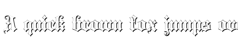 Preview of Blackletter Shadow Medium