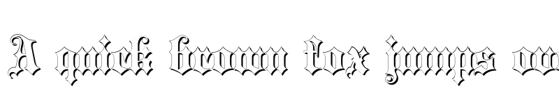 Preview of Blackletter Shadow Regular