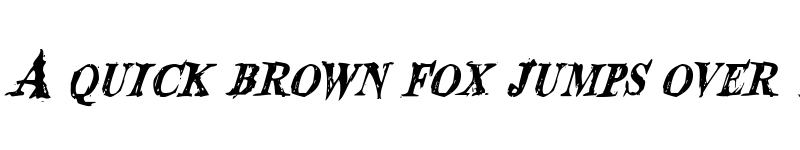 Preview of Blood Crow Condensed Italic Condensed Italic