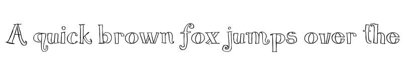 Preview of Blue Goblet Serif Outline W01 Reg Regular