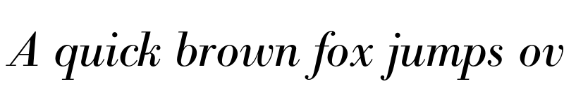 Preview of Bodoni BE Oldstyle Figures Italic