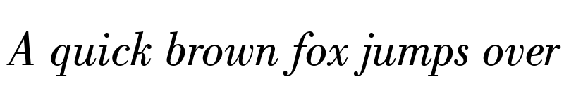 Preview of Bodoni CG ATT Italic