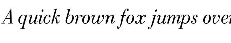 Preview of Bodoni Classic Ad Italic