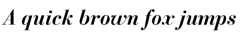 Preview of Bodoni Classic Bold Italic