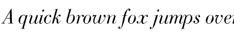 Preview of Bodoni Classic Handdrawn Medium Italic