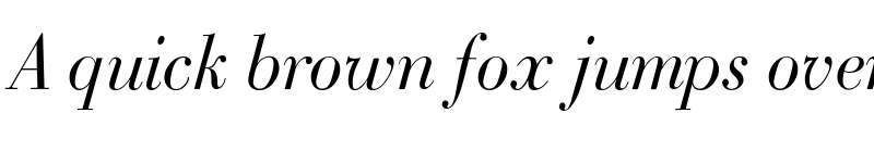 Preview of Bodoni Classic Italic