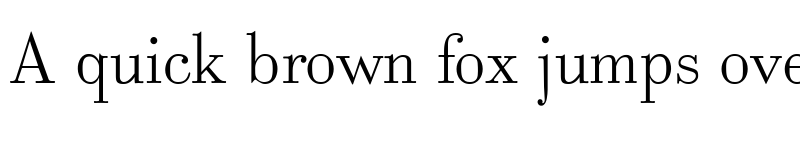 Preview of Bodoni Classic Text Light Regular