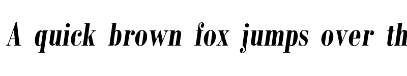 Preview of Bodoni Condensed Bold Italic