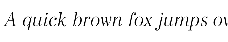 Preview of Bodoni Elegant Light Regular