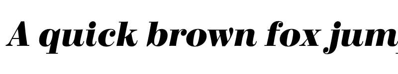 Preview of Bodoni Elegant W05 ExtraBold Italic