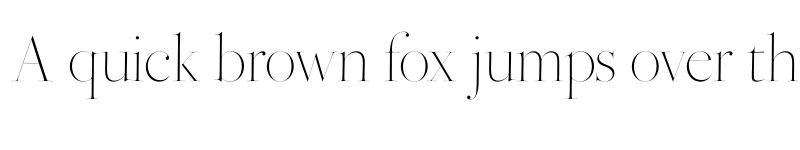 Preview of Bodoni Ferrara Hairline Extra Light