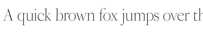 Preview of Bodoni Ferrara Poster Extra Light