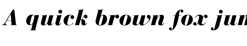 Preview of Bodoni Recut Black SSi Black Italic