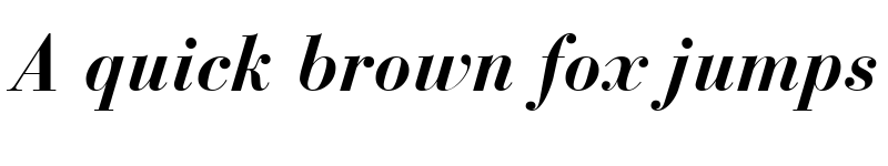 Preview of Bodoni Recut SSi Bold Italic