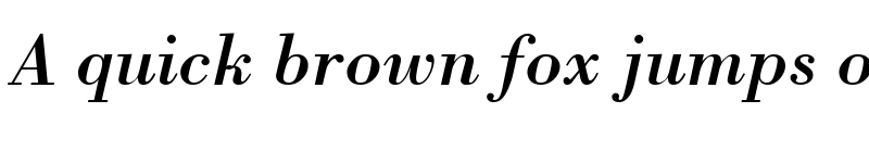 Preview of Bodoni RomanItalic