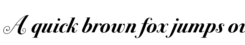 Preview of Bodoni Sev Swash ITC Bold Italic