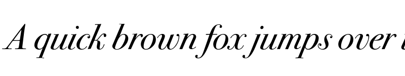 Preview of Bodoni Seventytwo ITC Book OS Italic