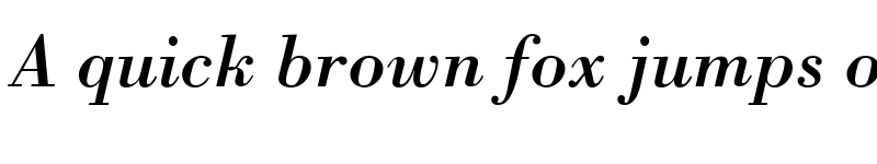 Preview of Bodoni SSi Italic