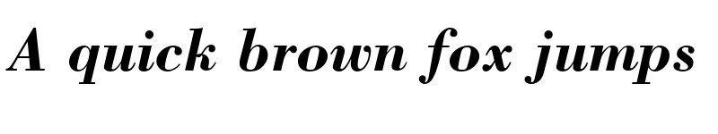 Preview of Bodoni Std Bold Italic