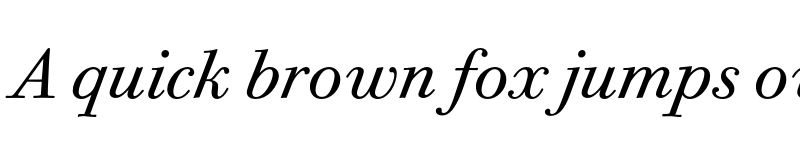 Preview of Bodoni Twelve ITC Book Italic