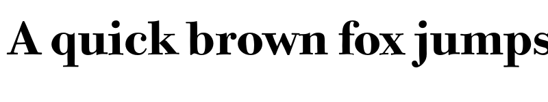 Preview of Bodoni Twelve ITC Std Bold