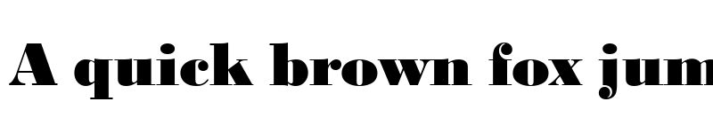 Preview of Bodoni URW Black Regular