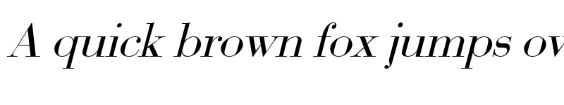 Preview of Bodoni2 Italic