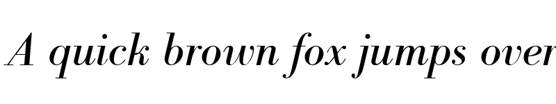 Preview of BodoniAntT Italic