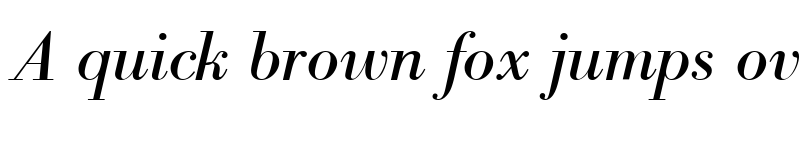 Preview of BodoniBE RomanItalic