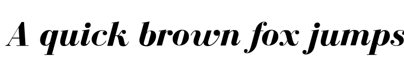 Preview of BodoniFLF Bold Italic