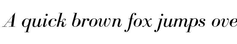 Preview of BodoniFLF Medium Italic