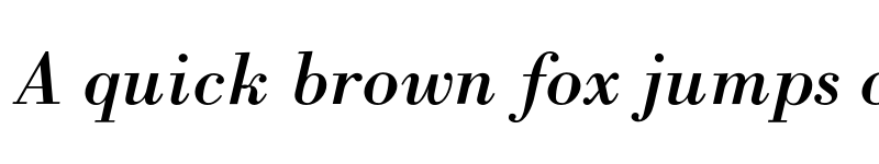 Preview of BodoniICG Italic