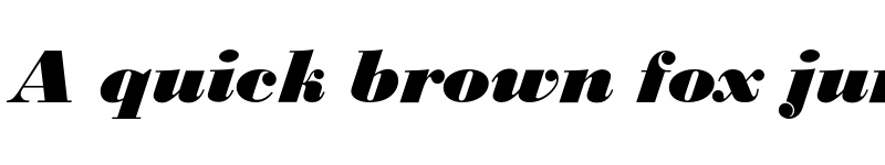 Preview of BodoniNo1EF Black Italic